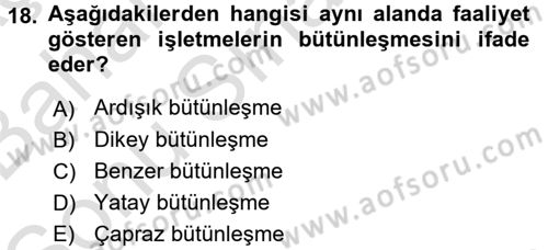 Radyo ve Televizyon İşletmeciliği Dersi 2015 - 2016 Yılı (Final) Dönem Sonu Sınav Soruları 18. Soru