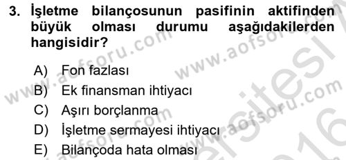 Radyo ve Televizyon İşletmeciliği Dersi 2015 - 2016 Yılı (Final) Dönem Sonu Sınav Soruları 3. Soru