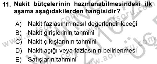 Radyo ve Televizyon İşletmeciliği Dersi 2016 - 2017 Yılı 3 Ders Sınav Soruları 11. Soru