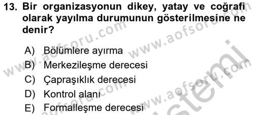 Radyo ve Televizyon İşletmeciliği Dersi 2016 - 2017 Yılı 3 Ders Sınav Soruları 13. Soru