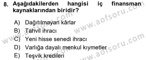 Radyo ve Televizyon İşletmeciliği Dersi 2016 - 2017 Yılı 3 Ders Sınav Soruları 8. Soru