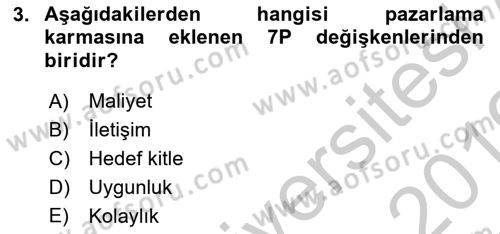 Radyo ve Televizyon İşletmeciliği Dersi 2018 - 2019 Yılı Yaz Okulu Sınav Soruları 3. Soru