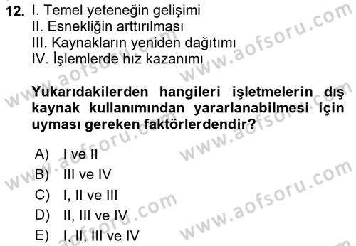 Radyo ve Televizyon İşletmeciliği Dersi 2020 - 2021 Yılı Yaz Okulu Sınav Soruları 12. Soru