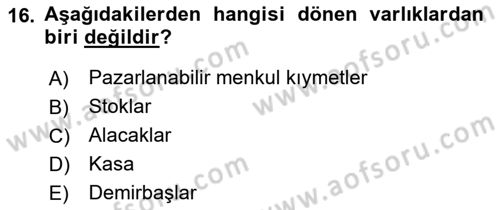 Radyo ve Televizyon İşletmeciliği Dersi 2022 - 2023 Yılı Yaz Okulu Sınav Soruları 16. Soru