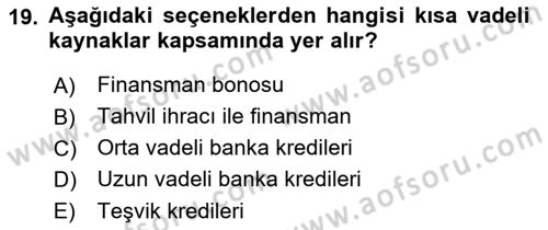 Radyo ve Televizyon İşletmeciliği Dersi 2022 - 2023 Yılı Yaz Okulu Sınav Soruları 19. Soru