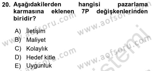 Radyo ve Televizyon İşletmeciliği Dersi 2022 - 2023 Yılı Yaz Okulu Sınav Soruları 20. Soru