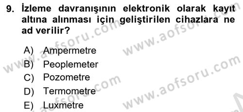 Radyo ve Televizyon İşletmeciliği Dersi 2022 - 2023 Yılı Yaz Okulu Sınav Soruları 9. Soru