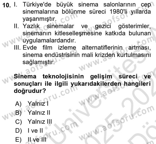 Yeni Medya Teorileri Dersi 2025 - 2026 Yılı (Vize) Ara Sınav Soruları 10. Soru