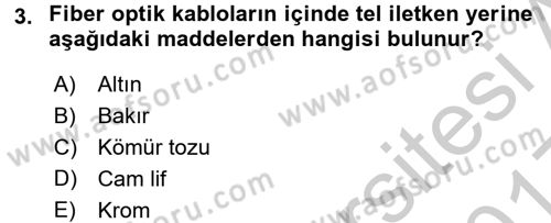 Radyo ve Televizyon Stüdyoları Dersi 2016 - 2017 Yılı 3 Ders Sınavı 3. Soru