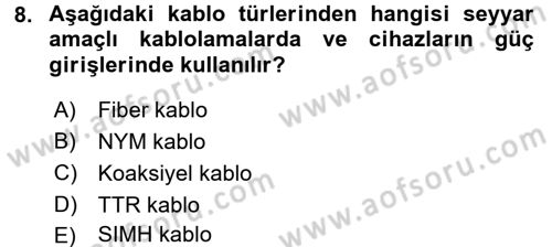 Radyo ve Televizyon Stüdyoları Dersi 2016 - 2017 Yılı (Vize) Ara Sınavı 8. Soru