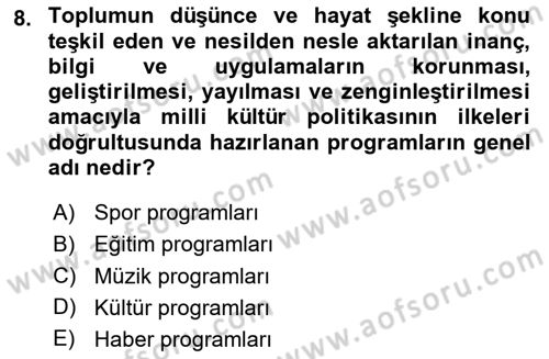 Radyo ve Televizyon Stüdyoları Dersi 2023 - 2024 Yılı Yaz Okulu Sınav Soruları 8. Soru