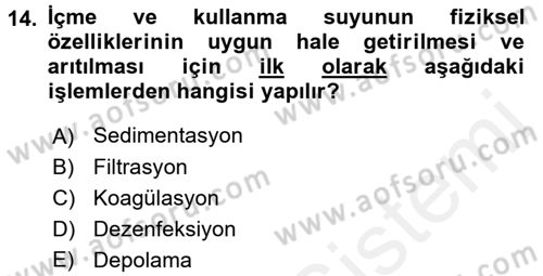 Temel İlkyardım Bilgisi Dersi 2017 - 2018 Yılı (Final) Dönem Sonu Sınav Soruları 14. Soru
