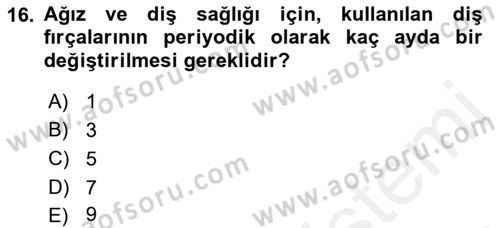Temel İlkyardım Bilgisi Dersi 2018 - 2019 Yılı (Final) Dönem Sonu Sınav Soruları 16. Soru