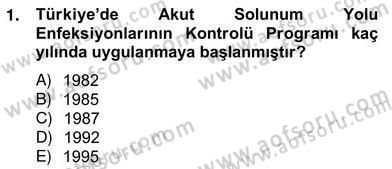 Anne Çocuk Sağlığı Ve İlkyardım Dersi 2012 - 2013 Yılı (Vize) Ara Sınav Soruları 1. Soru