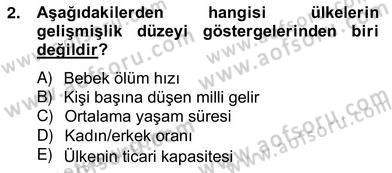 Anne Çocuk Sağlığı Ve İlkyardım Dersi 2012 - 2013 Yılı (Vize) Ara Sınav Soruları 2. Soru