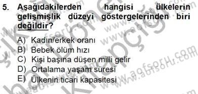 Anne Çocuk Sağlığı Ve İlkyardım Dersi 2014 - 2015 Yılı (Vize) Ara Sınav Soruları 5. Soru