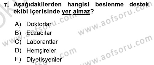 Sağlık İşletmeciliği 1 Dersi 2020 - 2021 Yılı Yaz Okulu Sınav Soruları 7. Soru