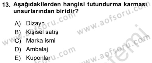 Sağlık İşletmeciliği 1 Dersi 2021 - 2022 Yılı Yaz Okulu Sınav Soruları 13. Soru