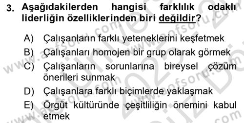 Sağlık İşletmeciliği 1 Dersi 2025 - 2026 Yılı (Vize) Ara Sınav Soruları 3. Soru