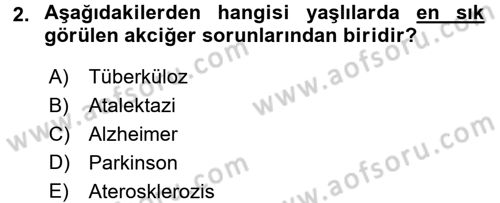Temel Sağlık Ve Hastalık Bilgisi Dersi 2015 - 2016 Yılı (Final) Dönem Sonu Sınav Soruları 2. Soru