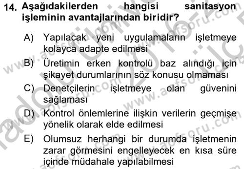 Temel Sağlık Ve Hastalık Bilgisi Dersi 2016 - 2017 Yılı 3 Ders Sınav Soruları 14. Soru