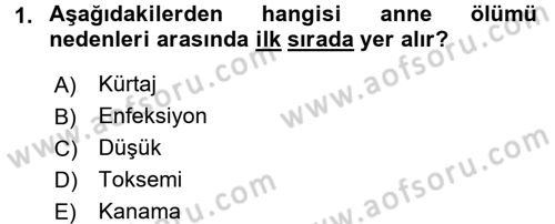 Temel Sağlık Ve Hastalık Bilgisi Dersi 2017 - 2018 Yılı 3 Ders Sınav Soruları 1. Soru