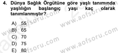 Temel Sağlık Ve Hastalık Bilgisi Dersi 2017 - 2018 Yılı 3 Ders Sınav Soruları 4. Soru