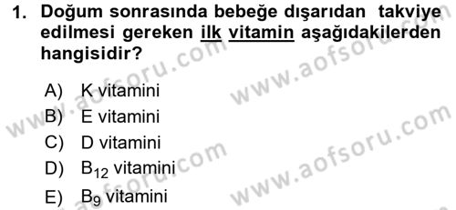 Temel Sağlık Ve Hastalık Bilgisi Dersi 2017 - 2018 Yılı (Final) Dönem Sonu Sınav Soruları 1. Soru