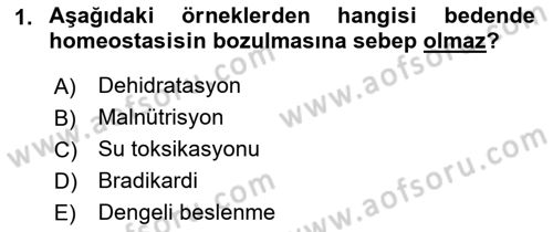 Temel Sağlık Ve Hastalık Bilgisi Dersi 2022 - 2023 Yılı Yaz Okulu Sınav Soruları 1. Soru