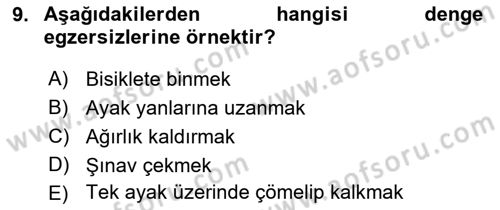 Temel Sağlık Ve Hastalık Bilgisi Dersi 2023 - 2024 Yılı (Vize) Ara Sınav Soruları 9. Soru