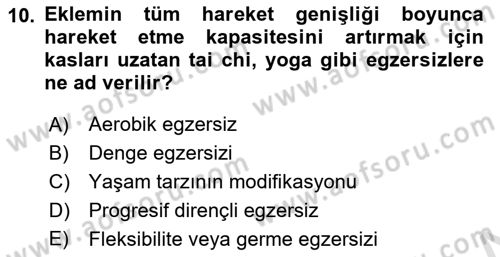 Temel Sağlık Ve Hastalık Bilgisi Dersi 2024 - 2025 Yılı Yaz Okulu Sınav Soruları 10. Soru