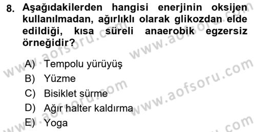 Temel Sağlık Ve Hastalık Bilgisi Dersi 2025 - 2026 Yılı (Vize) Ara Sınav Soruları 8. Soru