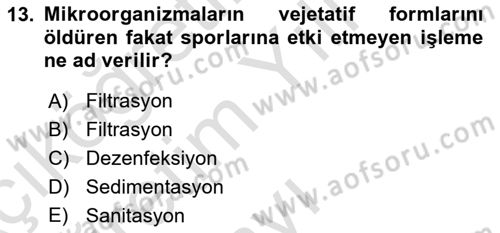 Hastalıklar Bilgisi Dersi 2020 - 2021 Yılı Yaz Okulu Sınav Soruları 13. Soru