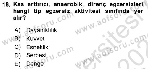 Hastalıklar Bilgisi Dersi 2021 - 2022 Yılı (Vize) Ara Sınav Soruları 18. Soru