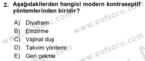 Hastalıklar Bilgisi Dersi 2021 - 2022 Yılı (Final) Dönem Sonu Sınav Soruları 2. Soru