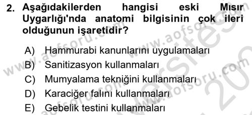 Sağlık Psikolojisi Dersi 2022 - 2023 Yılı Yaz Okulu Sınav Soruları 2. Soru
