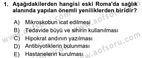 Sağlık Psikolojisi Dersi 2025 - 2026 Yılı Yaz Okulu Sınav Soruları 1. Soru