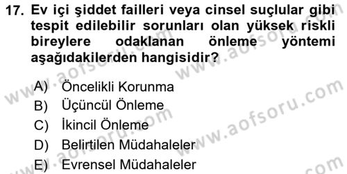 Sağlık İşletmelerinde Davranış Dersi 2020 - 2021 Yılı Yaz Okulu Sınav Soruları 17. Soru