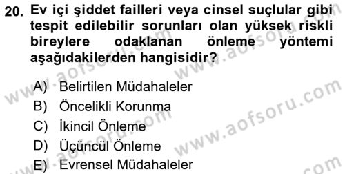 Sağlık İşletmelerinde Davranış Dersi 2021 - 2022 Yılı Yaz Okulu Sınav Soruları 20. Soru