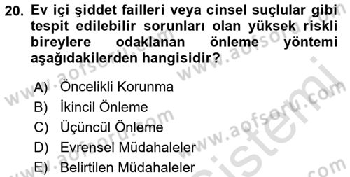Sağlık İşletmelerinde Davranış Dersi 2022 - 2023 Yılı Yaz Okulu Sınav Soruları 20. Soru