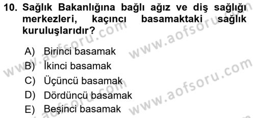Sağlık İşletmelerinde Davranış Dersi 2023 - 2024 Yılı (Vize) Ara Sınav Soruları 10. Soru