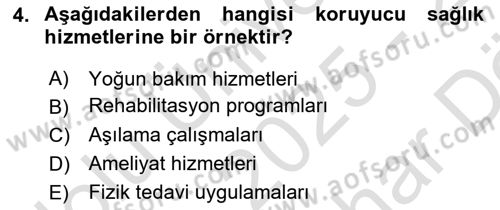 Sağlık İşletmelerinde Davranış Dersi 2025 - 2026 Yılı (Vize) Ara Sınav Soruları 4. Soru