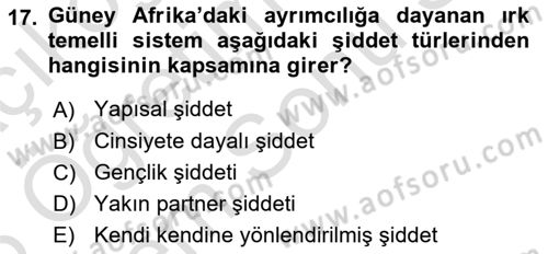 Sağlık İşletmelerinde Davranış Dersi 2025 - 2026 Yılı (Final) Dönem Sonu Sınav Soruları 17. Soru