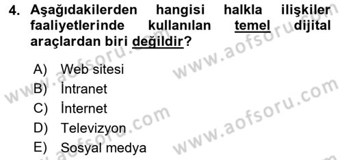 Sağlık İşletmeciliği 2 Dersi 2021 - 2022 Yılı (Vize) Ara Sınav Soruları 4. Soru