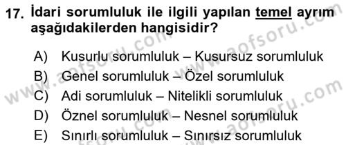 Sağlık İşletmeciliği 2 Dersi 2021 - 2022 Yılı (Final) Dönem Sonu Sınav Soruları 17. Soru