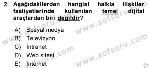 Sağlık İşletmeciliği 2 Dersi 2022 - 2023 Yılı Yaz Okulu Sınav Soruları 2. Soru