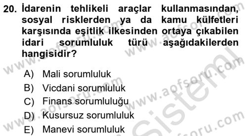 Sağlık İşletmeciliği 2 Dersi 2022 - 2023 Yılı Yaz Okulu Sınav Soruları 20. Soru