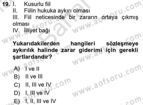 Sağlık İşletmeciliği 2 Dersi 2023 - 2024 Yılı (Final) Dönem Sonu Sınav Soruları 19. Soru