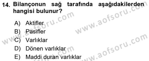 Sağlık İşletmeciliği 2 Dersi 2024 - 2025 Yılı (Final) Dönem Sonu Sınav Soruları 14. Soru