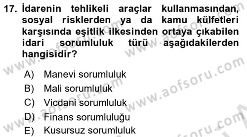 Sağlık İşletmeciliği 2 Dersi 2024 - 2025 Yılı Yaz Okulu Sınav Soruları 17. Soru